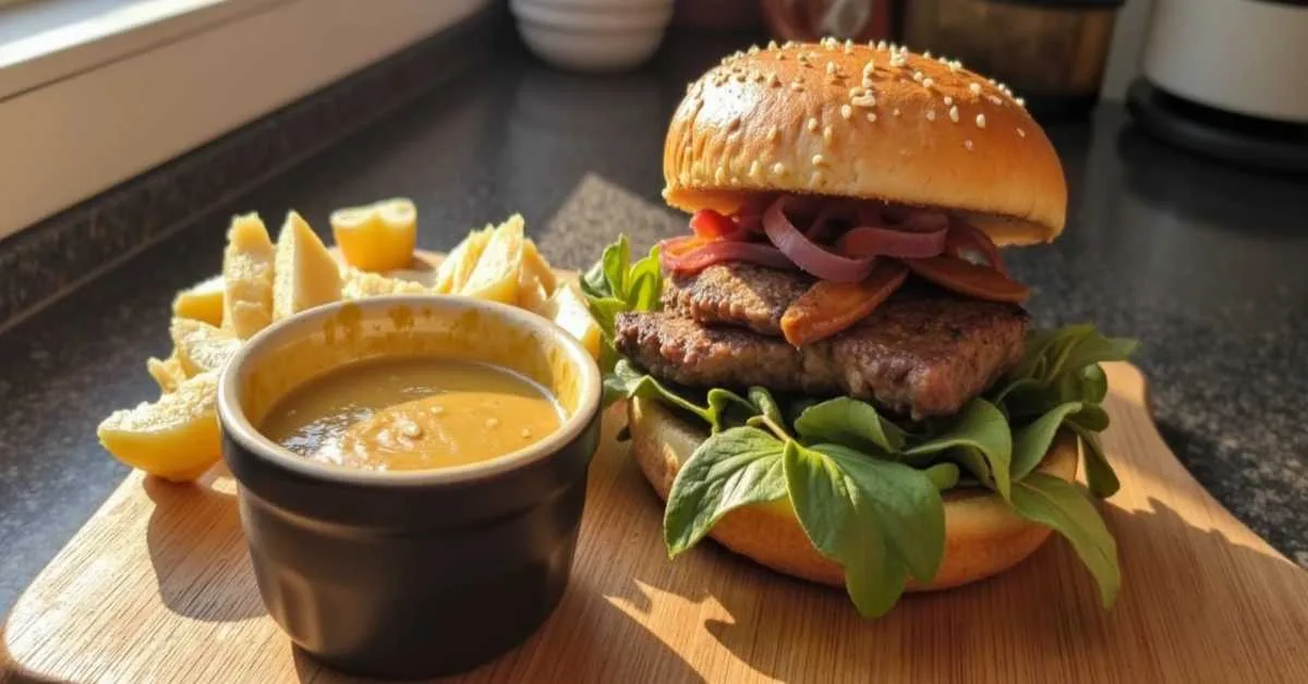 Garlic sauce for ribeye steak sandwich