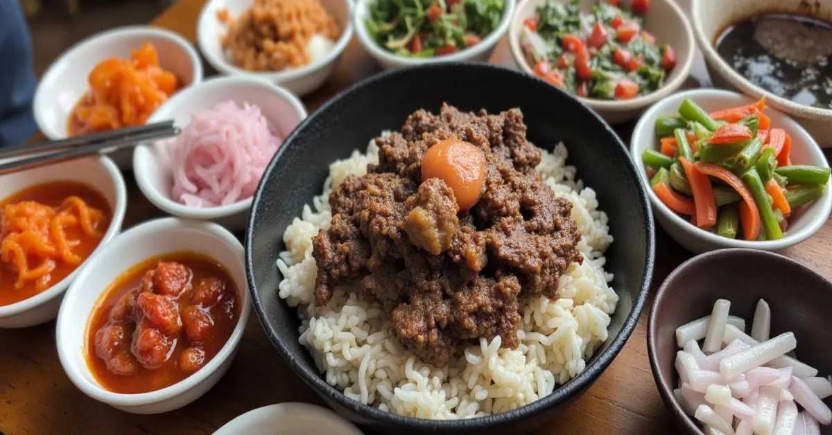 Side dishes for Korean ground beef bulgogi