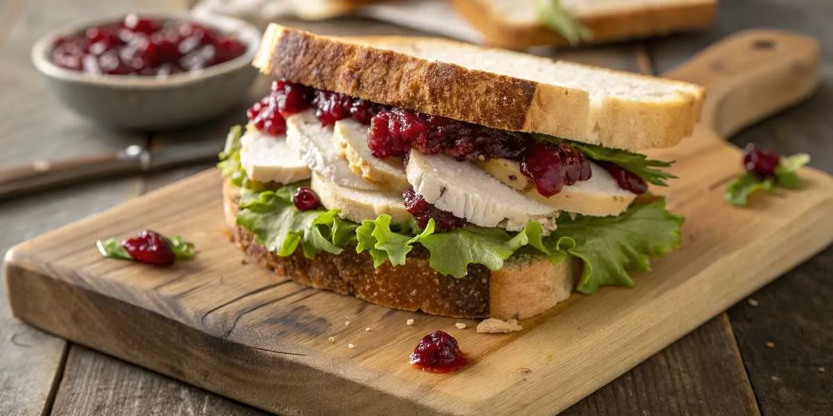 leftover garlic butter turkey sandwich idea